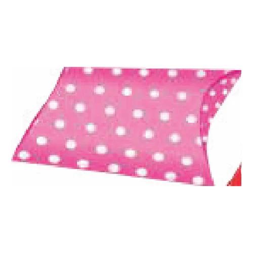 Caja almohada Rosa con lunares