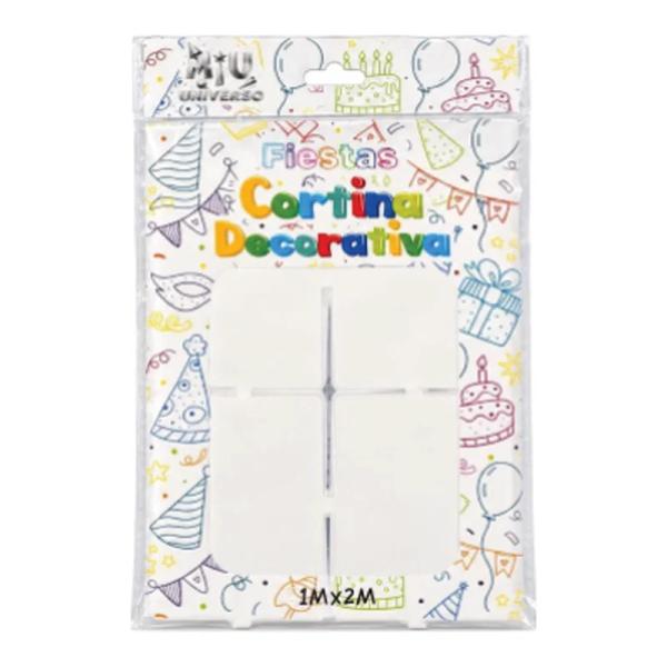 Cortina cuadrada metálica Blanco