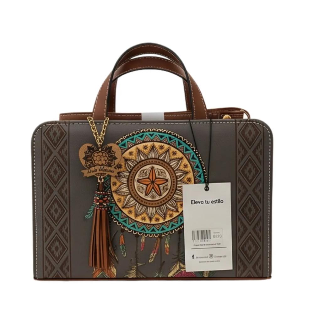 Crossbody Artesanal 1058 Gris