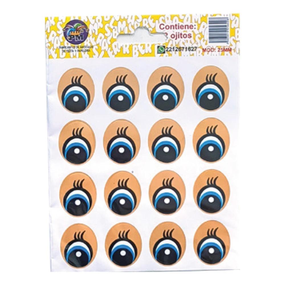 Ojitos adhesivos 25 mm (32 piezas)