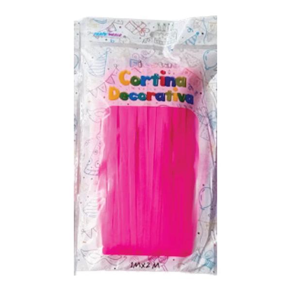 Cortina neón de tiras Rosa