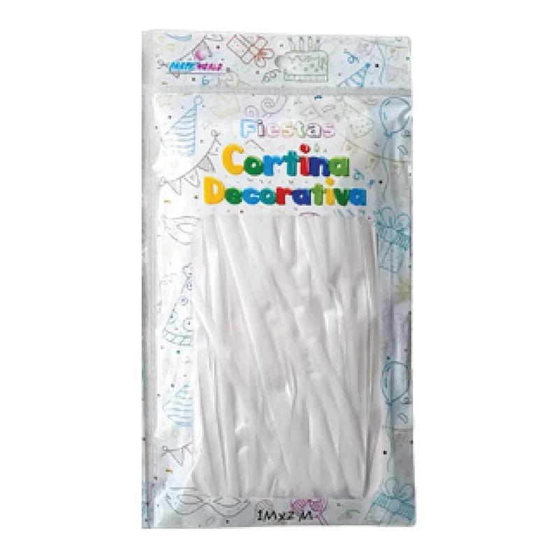 Cortina metálica de tiras Blanca
