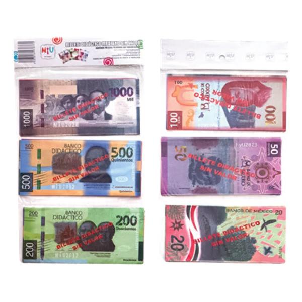 Billete didáctico mediano