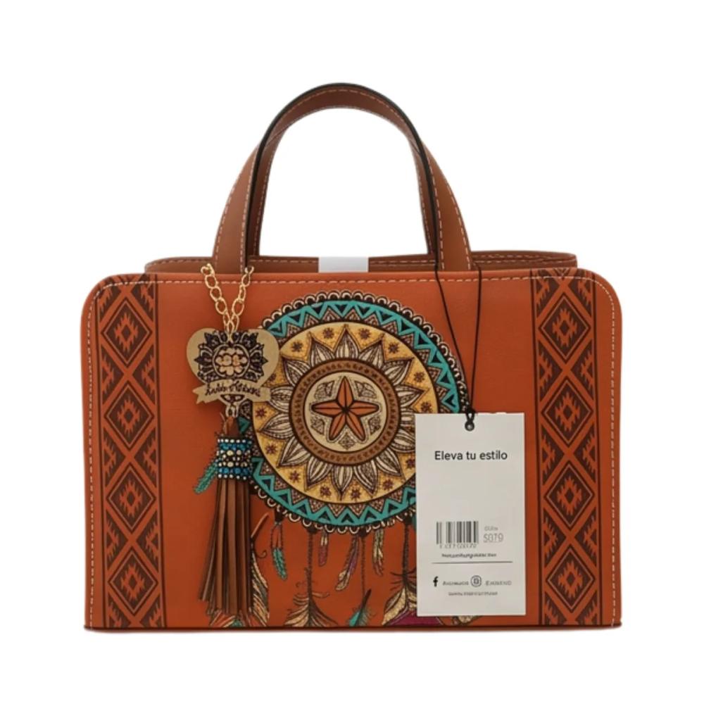 Crossbody Artesanal 1058 Naranja