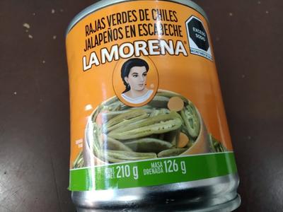 Rajas La Morena 210 g