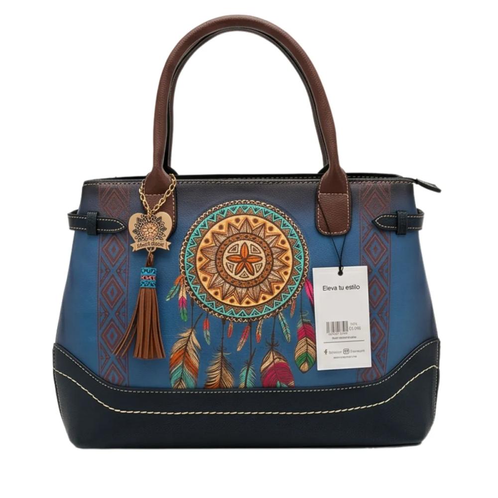 Tote Artesanal 1056 Azul
