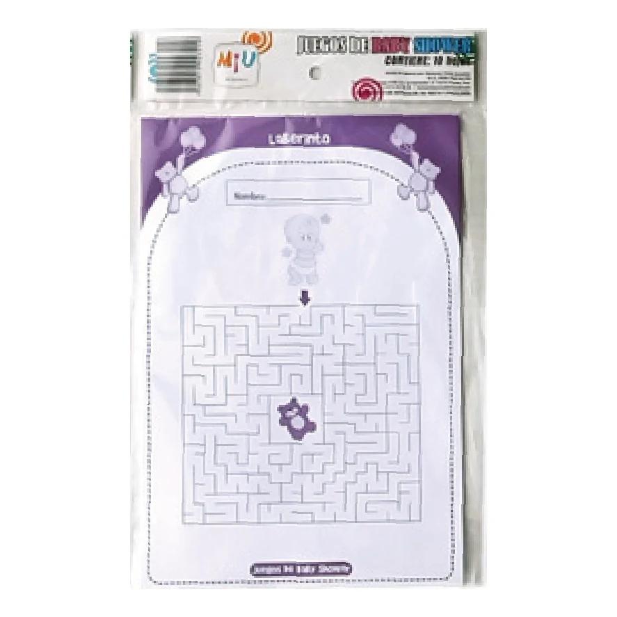 Juego de Baby Shower: Laberinto