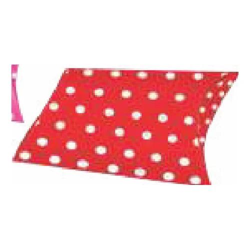 Caja almohada Roja con lunares