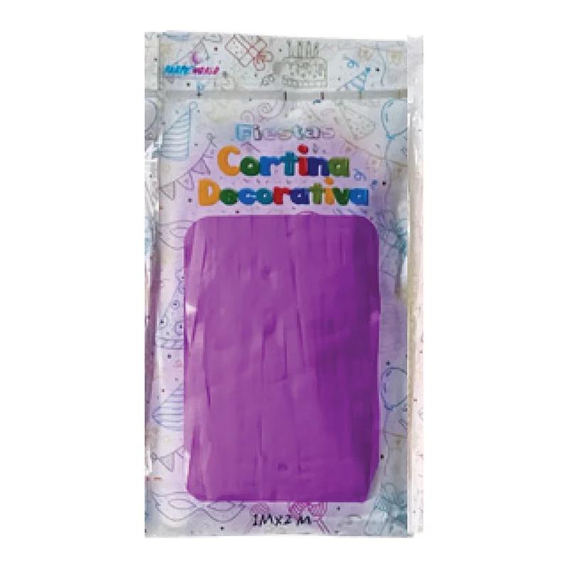 Cortina neón de tiras Morado