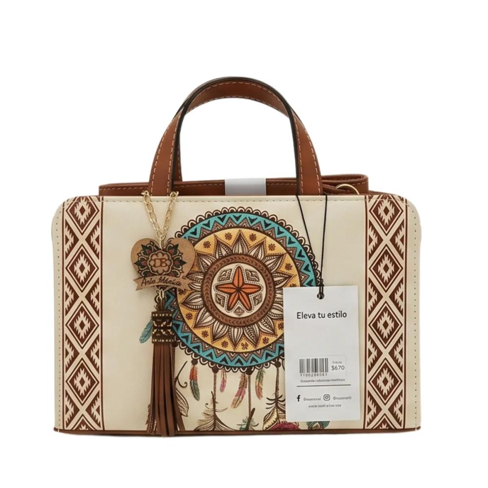 Crossbody Artesanal 1058 Marfil