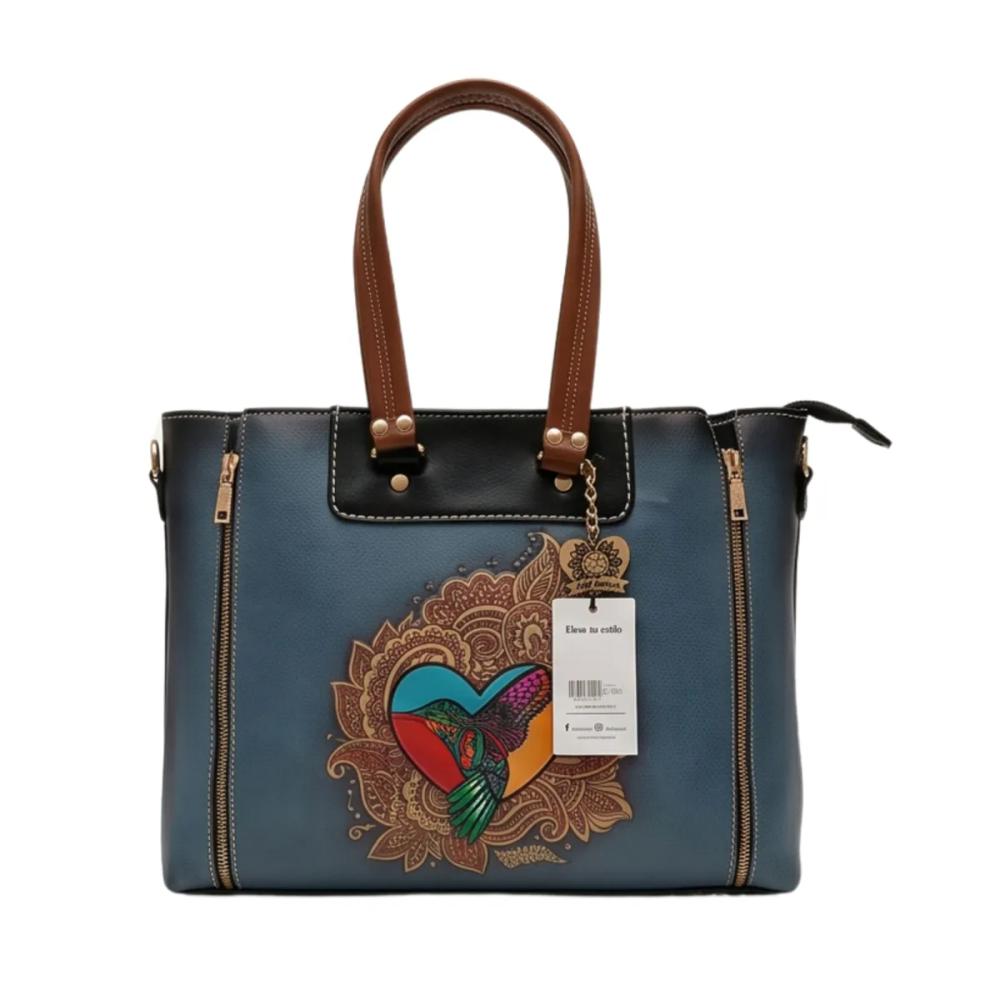 Tote Artesanal 1057 Azul