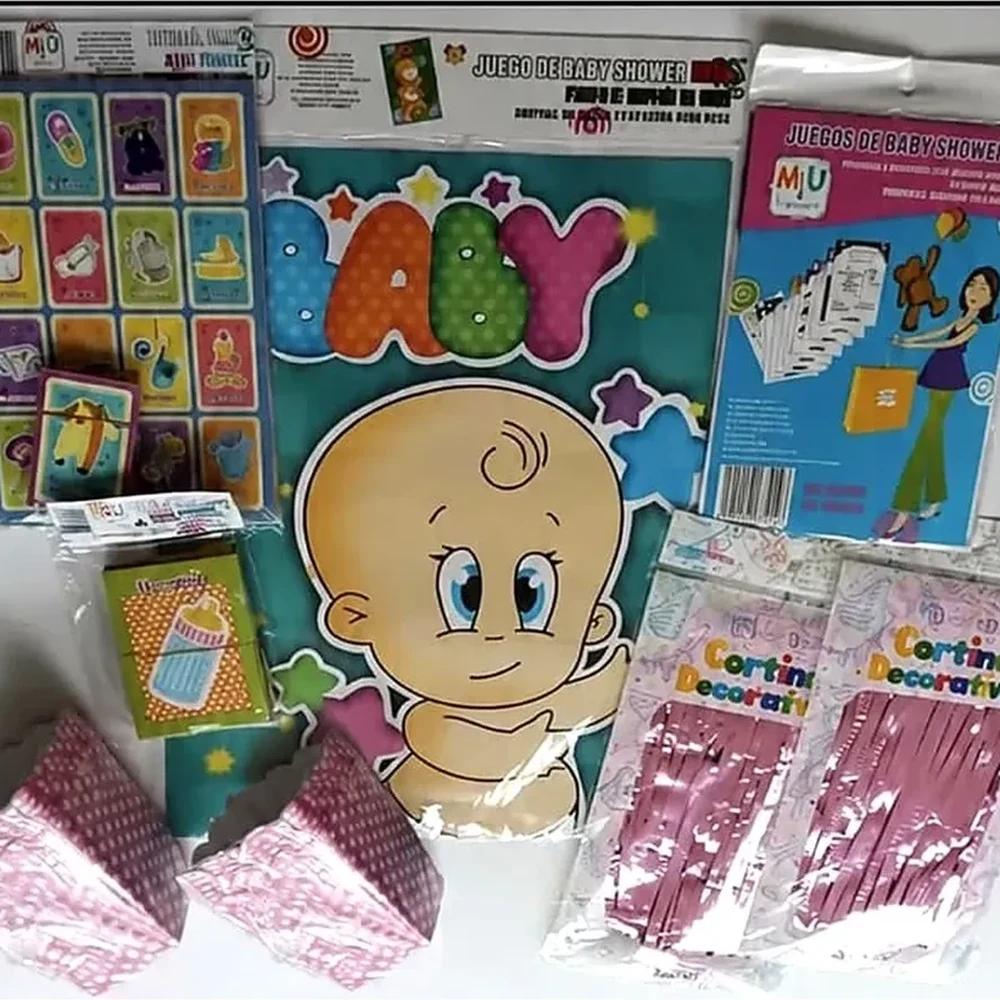 Paquete Completo De Juegos Y Decoracion Baby Shower