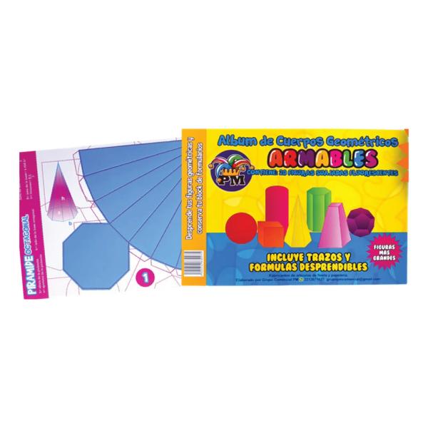 Álbum de cuerpos geométricos armables
