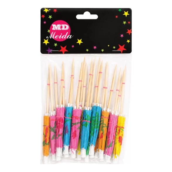 Palillos para coctel sombrillitas de colores