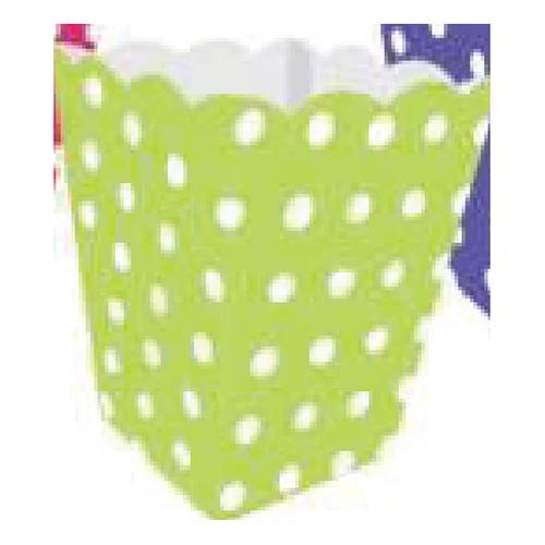 Caja palomera Verde limón con lunares