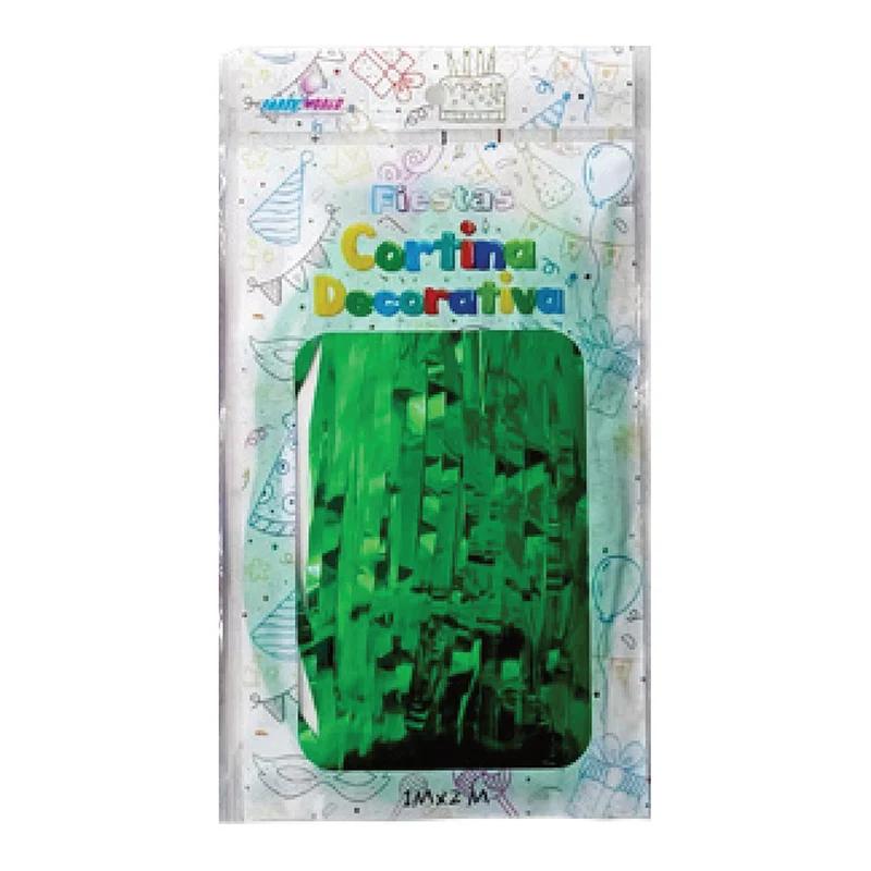 Cortina metálica de tiras Verde