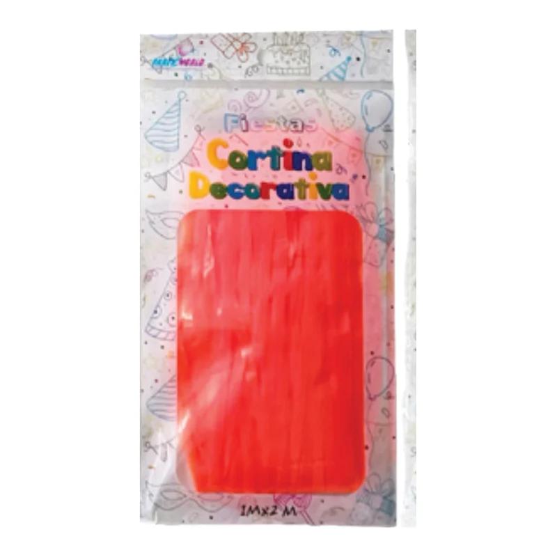 Cortina neón de tiras Coral
