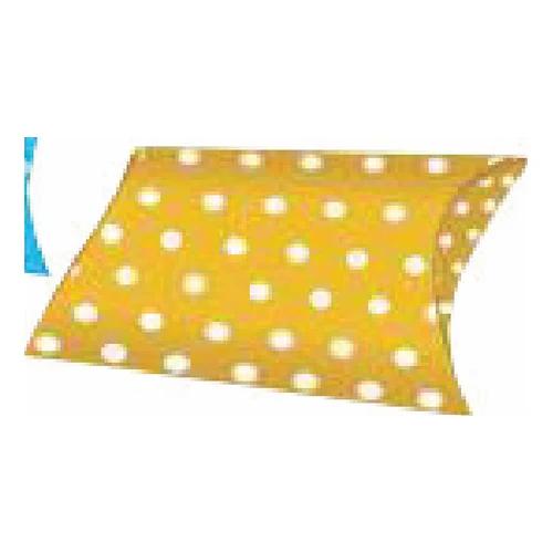Caja almohada Mostaza con lunares