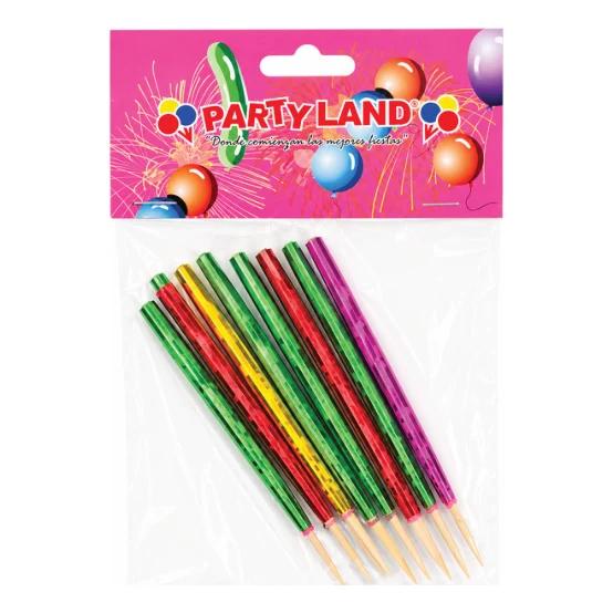 Palillos para coctel agitadores multicolor
