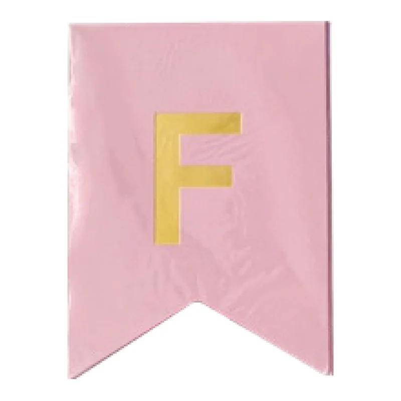 Banderín liso Rosa pastel
