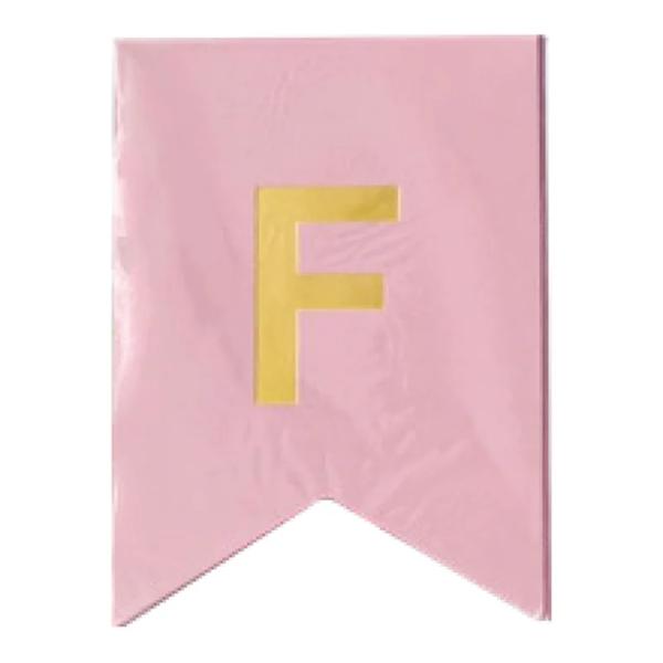 Banderín liso Rosa pastel