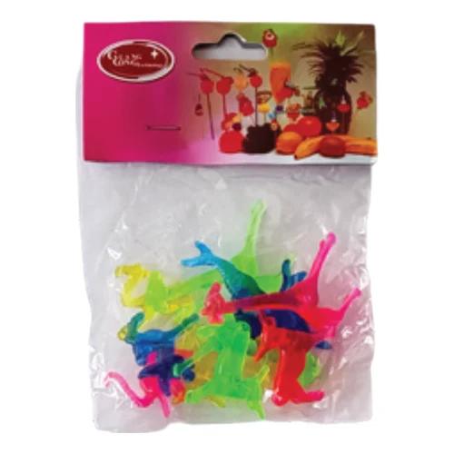 Palillos para coctel con figuras de animales