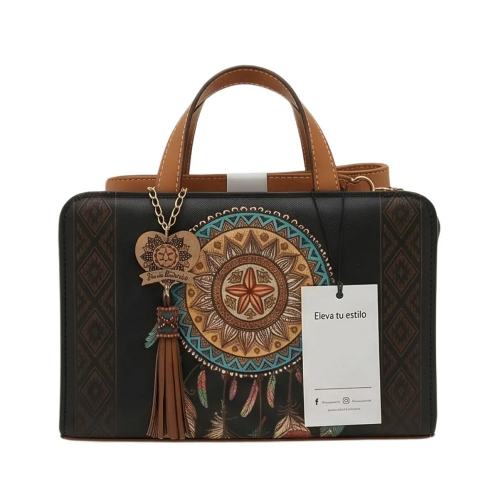 Crossbody Artesanal 1058 Negro